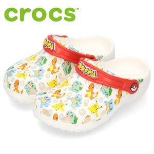 ポケモン サンダル クロックス キッズ ベビー crocs ピカチュウ  クラシック クロッグ ト ドラー 207754 94S 白 ホワイト シューズ 軽量 ストラップ 子供靴｜washington