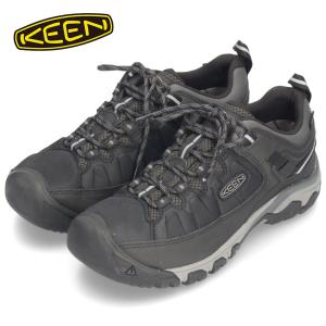 KEEN キーン メンズ スニーカー ハイキングシューズ 防水 防滑 軽量 1017721 ターギー EXP ウォータープルーフ 黒 ブラック 靴