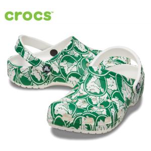 クロックス サンダル メンズ crocs クラシック デューク プリント クロッグ 210003 靴 サボ クロッグ コンフォートサンダル 軽量　｜washington