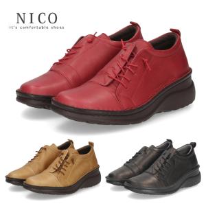 ニコ（NICO） スリッポン レディース レザー 厚底 パンプス 履きやすい