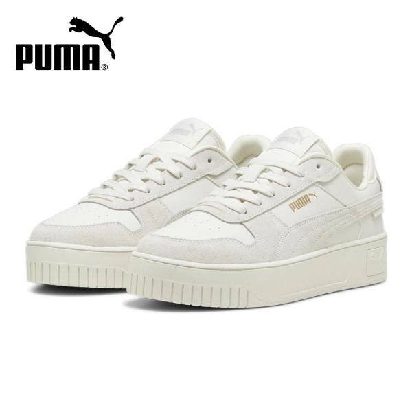 プーマ スニーカー レディース 厚底 白 ホワイト グレー PUMA キャリーナ ストリート SD ...