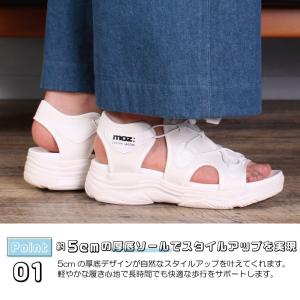モズ サンダル レディース 厚底 51102 ...の詳細画像2