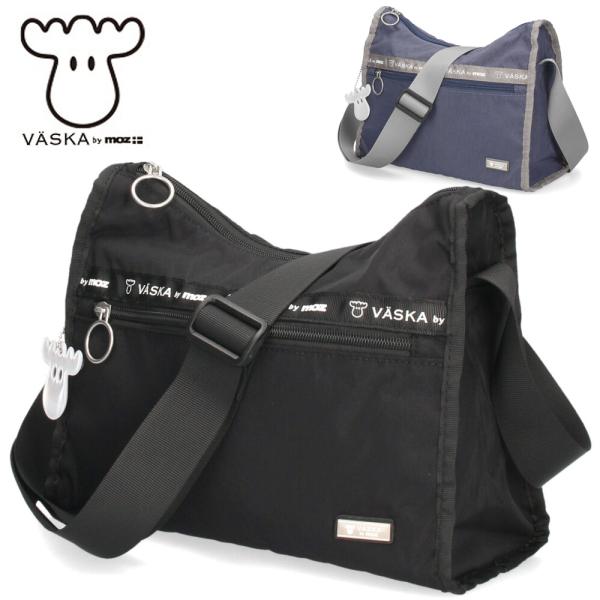 VASKA by moz モズ ショルダーバッグ レディース バッグ 斜め掛け 軽量 ナイロン 撥水...