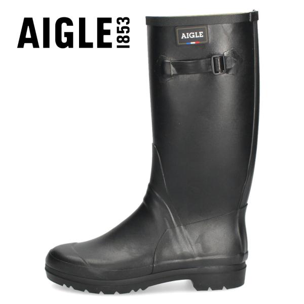 エーグル レディース レインブーツ 長靴 AIGLE セサックレディー ラバーブーツ ノワール ブラ...