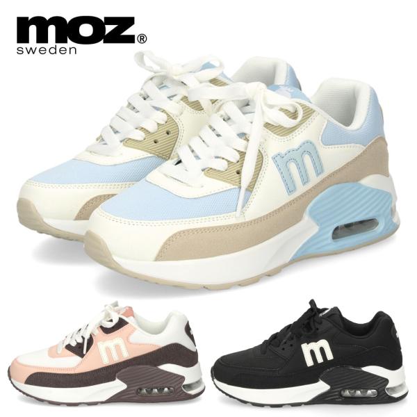 モズ スニーカー レディース 厚底 エアクッション moz 402502 カジュアル シューズ  靴...