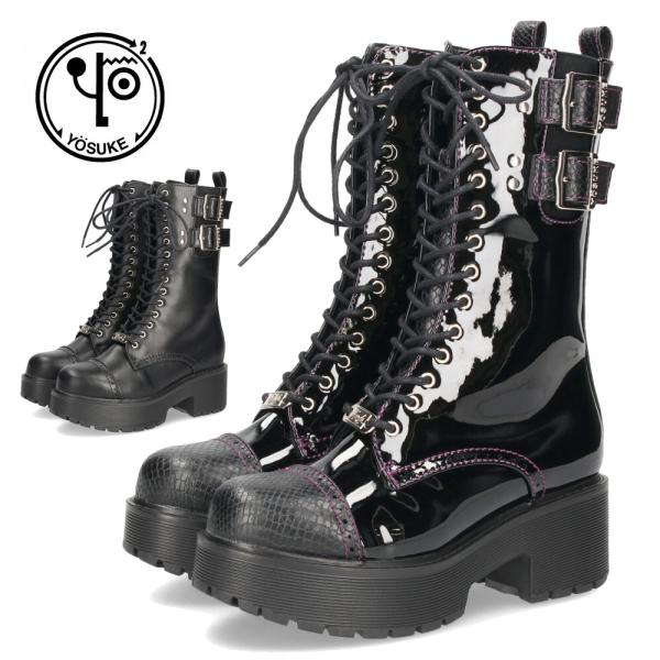 ヨースケ ブーツ 厚底レースアップブーツ 靴 レディース  YOSUKE 6310028 レースアッ...