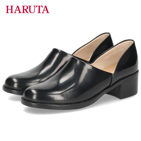 ヒールアップスポックシューズ レディース ハルタ HARUTA 476 靴 革靴 黒 クロ ブラック...