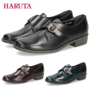 モンクストラップシューズ レディース ハルタ HARUTA 237 靴 革靴 黒 クロ ブラウン グリーン 2E 太ヒール 日本製 マニッシュ 歩きやすい｜Parade ワシントン靴店