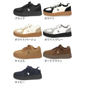 レディース スニーカー ローカット 厚底 靴 ...の詳細画像1
