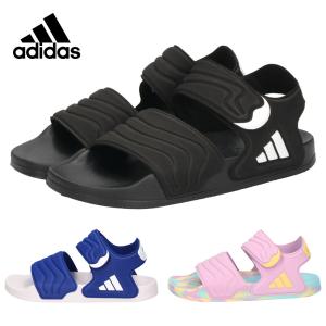 アディダス サンダル キッズ ジュニア アディレッタ 2 軽量 速乾 ベルクロ 面ファスナー 調節可能 adidas HQ0114 JS2515 JS4931