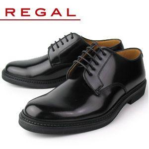 リーガル 靴 REGAL メンズ ビジネスシューズ JU13 AG ブラック プレーントゥ 外羽根式 紳士靴 日本製 2E 本革