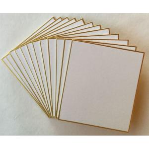 寸松庵色紙(12×13,5cm) 鳥の子白 にじみにくい 10枚 : 和紙ショップ