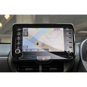 トヨタ C-HR/RAV4/グランエース/ヤリス/ヤリスクロス/ハリアー/カローラ 2019年~ 8インチカーナビ 専用ガラスフィルム 9H硬度 強化ガラス