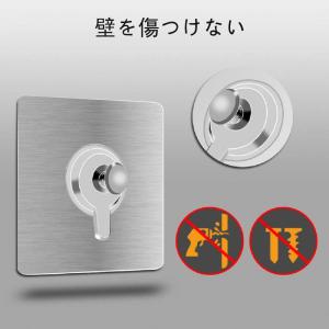 両面テープタイプ 壁掛けフック 6*6cm 2...の詳細画像1
