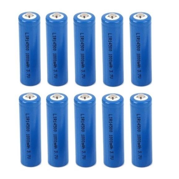 「WASHODO」単三 14500 リチウムイオン 充電式電池 10本セット3.7V 1000mAh...