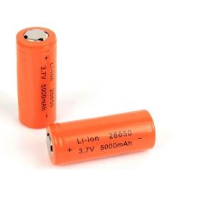 26650 リチウムイオン 充電池 3.7V 5000mAh フラットタイプ充電式 電池（2本セット）三ヶ月安心保証付き 送料無料 高品質商品 保管ケース付き｜washodo