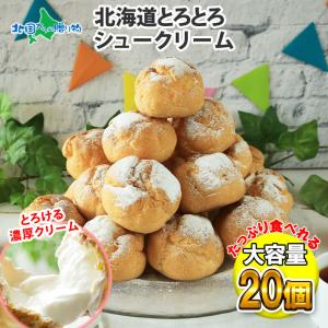 シュークリーム 北海道 20個 冷凍 お土産 お菓子 お取り寄せ スイーツ ギフト セット 大量｜washoku2