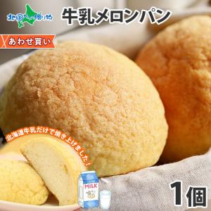 北海道 牛乳 メロンパン 1個 冷凍 パン 内祝い お返し お取り寄せグルメ ギフト 菓子パン おやつ 差し入れ｜washoku2