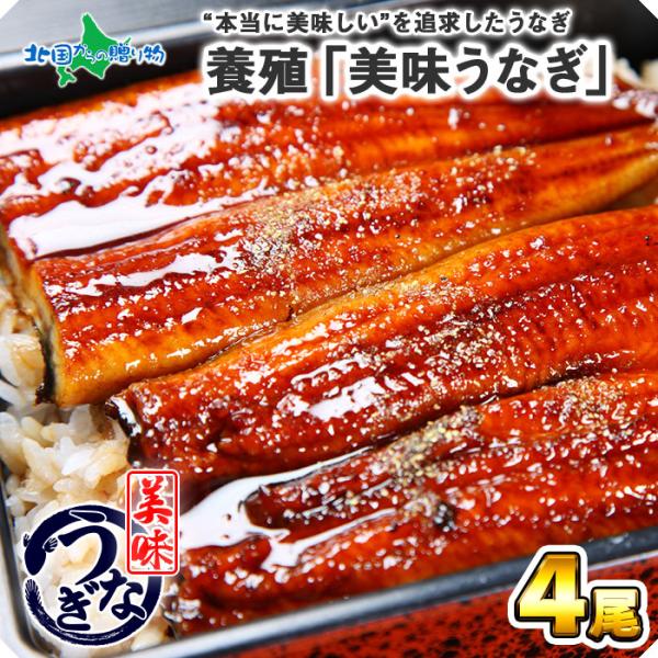 うなぎ ウナギの蒲焼き 4尾 海鮮 母の日 父の日 プレゼント ギフト セット 鰻 蒲焼き