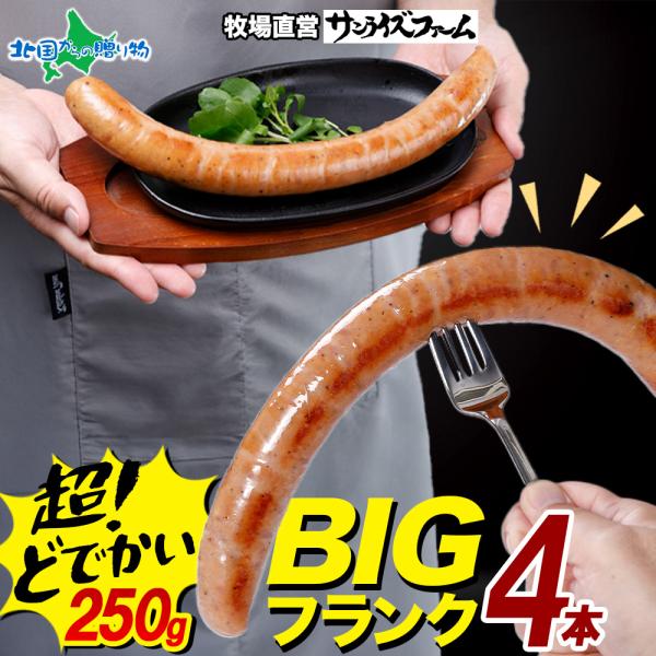 BIGバリューフランク 4本セット ソーセージ 詰め合わせ ギフト 食べ物 オードブル