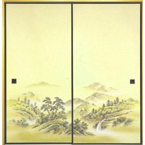 織物ふすま紙　K-1112　2枚１組(襖紙/ふすま/襖/張替え/通販/和室/おしゃれ)