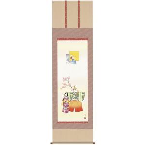 ピッピ/河田紫峰/雛図/ひな祭り図/桃の節句/掛軸/名家伝来/AE-224 ピッピ様専用/河田紫峰/雛図/ひな祭り図/桃の節句/掛軸/名家伝来/AE