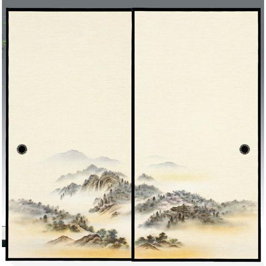 織物ふすま紙　LO-922 　2枚1組　(襖紙/ふすま/襖/張替え/通販/和室/おしゃれ)