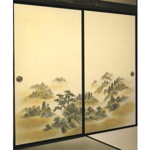 【一点物】襖　2枚１組 楽天市場】ふすま紙 織物 襖紙 NZ-166 2枚1組 : 襖（ふすま）・掛け軸