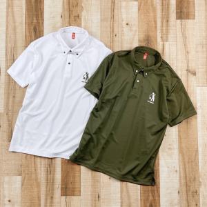 SHANK YOU! ゴルフ ポロシャツ”Don't Worry Be Happy” カーキ