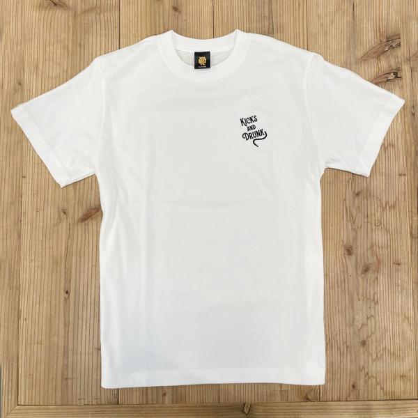 ＜SALE＞Kicks and Drunk ホワイト  WASISTOCKTS オリジナルプリントT...