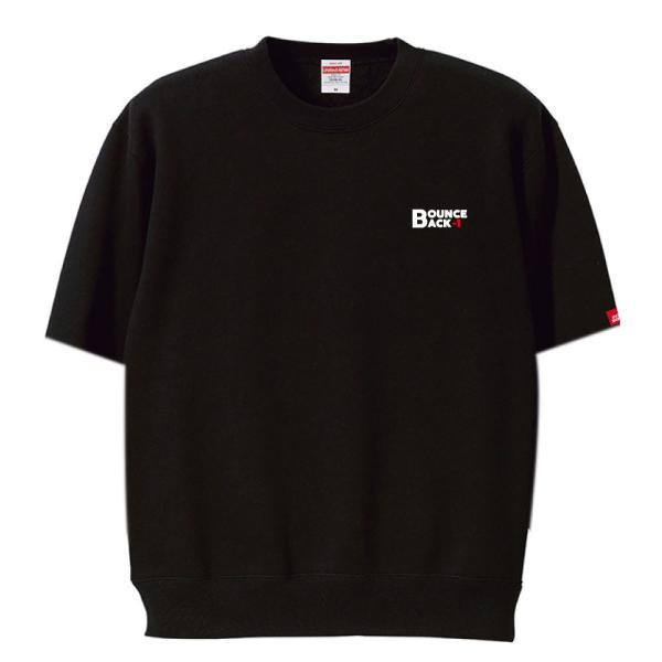 SHANK YOU! ゴルフ 半袖 スウェット（裏起毛）「Bounce Back」ブラック 秋・冬・...