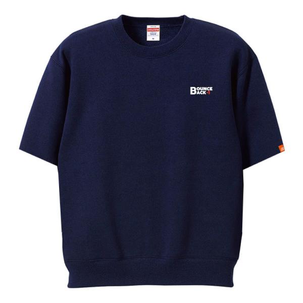 SHANK YOU! ゴルフ 半袖 スウェット（裏起毛）「Bounce Back」ネイビー 秋・冬・...