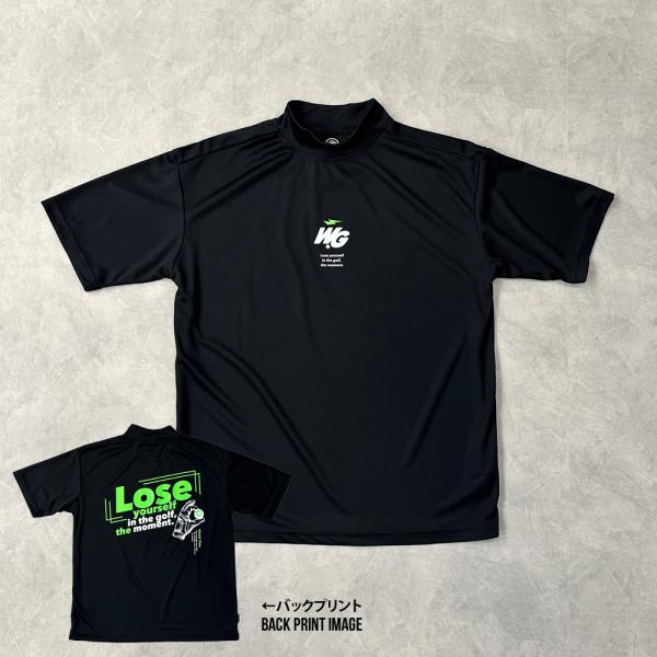【SALE 56%OFF】WG ゴルフ モックネック Tシャツ ”LOSE YOURSELF” ブラ...