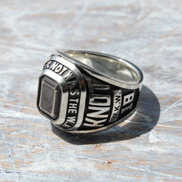 シルバーカレッジリング 9号〜18号｜WKW COLLEGE RING｜FA-101