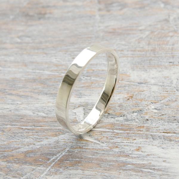シルバーフラットリング 3.0mm幅 鏡面 3号〜27号｜WKS FLAT RING 3.0 sv ...