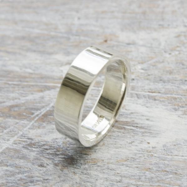 シルバーフラットリング 6.0mm幅 鏡面 3号〜27号｜WKS FLAT RING 6.0 sv ...