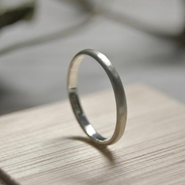 シルバープレーンリング 2.5mm幅 マット 3号〜27号｜WKS PLANE RING 2.5 s...