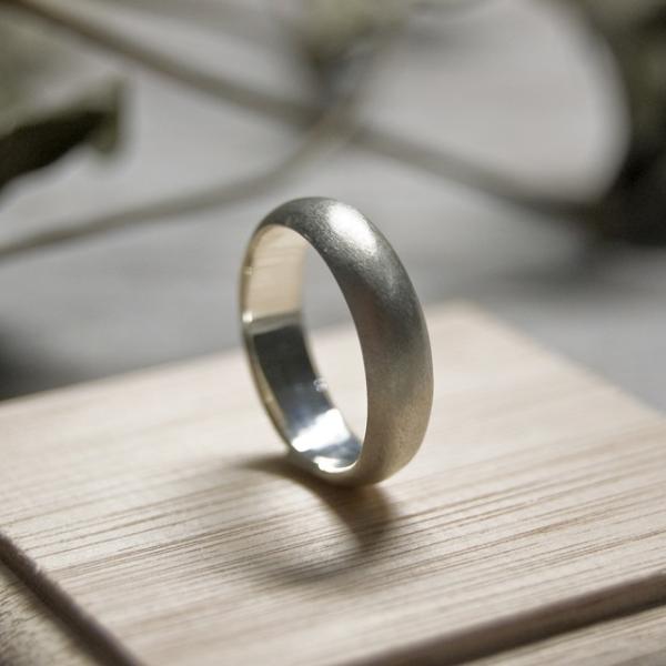 シルバープレーンリング 5.0mm幅 マット 3号〜27号｜WKS PLANE RING 5.0 s...