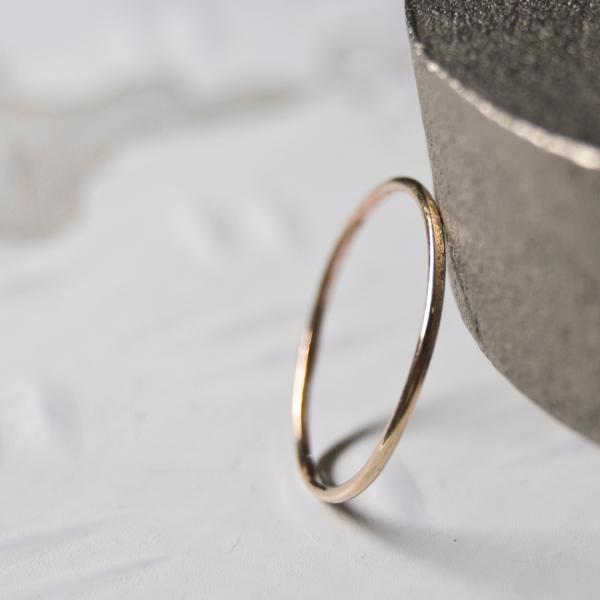 PGPピンクゴールドプレーンリング 1.0mm幅 鏡面 3号〜27号｜WKS PGP PLANE R...