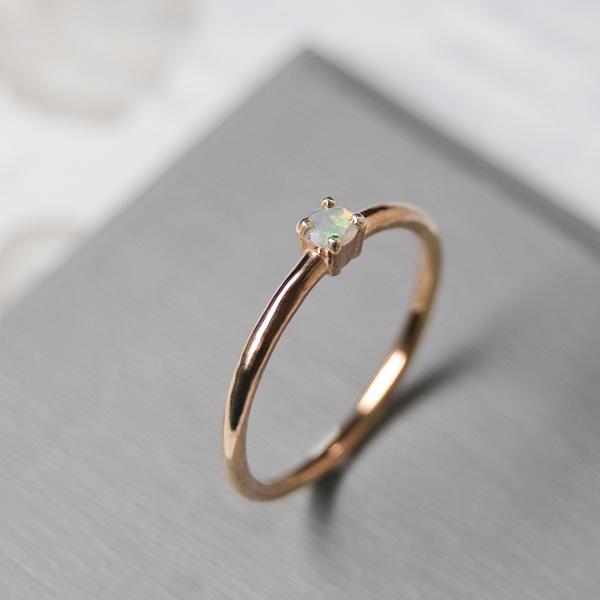 オパール ラウンド3mm PGPプレーンリング 1.5mm幅 鏡面 3号〜21号｜W.K.W. PG...