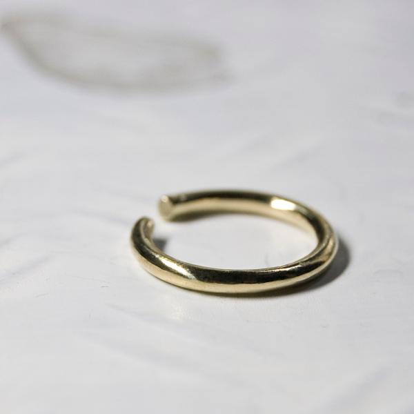 真鍮プレーンフープイヤーカフ 2.0mm幅 鏡面｜WKS PLANE HOOP EAR CUFF 2...