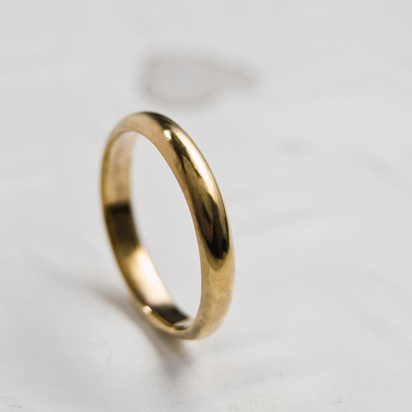 K18GPゴールドプレーンリング 3.0mm幅 鏡面 3号〜27号｜WKH K18GP PLANE ...