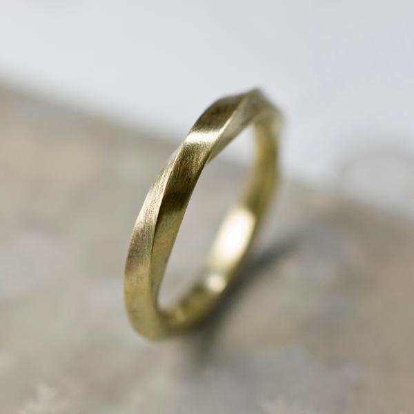 真鍮スクエアツイストリング 2.5mm幅 つや消し 3号〜27号｜WKH SQUARE TWIST ...