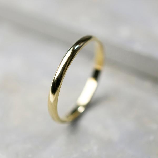 真鍮ドームプレーンリング 2.0mm幅 鏡面 3号〜27号｜WKH DOME PLAIN RING ...