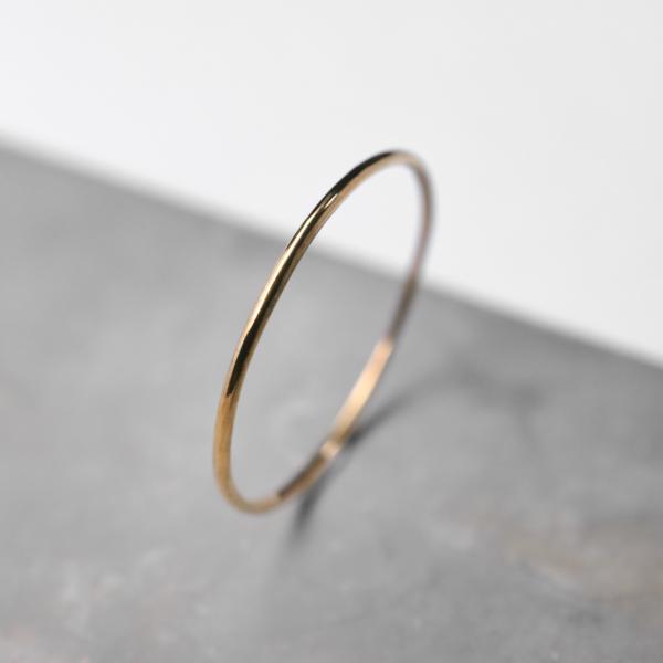 K24GPゴールドプレーンリング 0.8mm幅 鏡面 3号〜27号｜WKH K24GP PLAIN ...