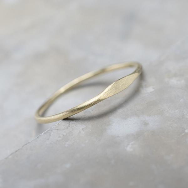 真鍮ワンポイント槌目プレーンリング 1.0mm幅 つや消し 3号〜27号｜WKH ONEPOINT ...