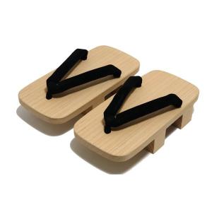 桐下駄 黒 メンズ 紳士用 M L 2L 3L 本桐 着物小物 サンダル