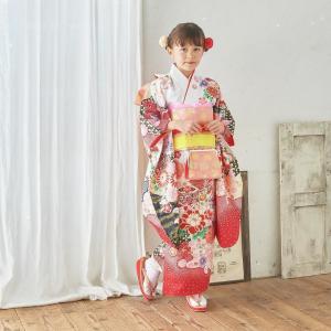 七五三 女の子 7歳 四つ身 着物 帯 フルセット 毬 古典 青 緑 BY9-4