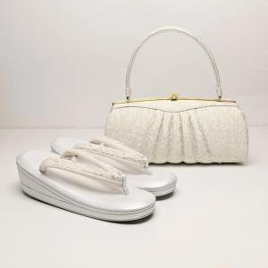 紗織 ブランド 草履 バッグ セット ブラック Lサイズ u57