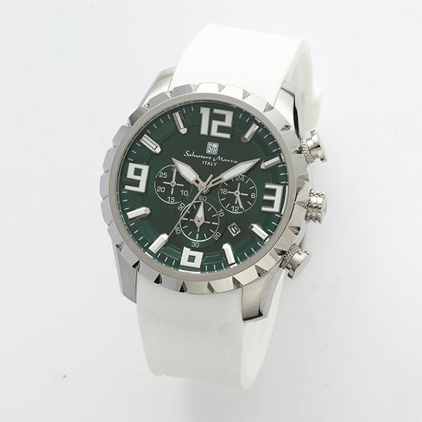 Salvatore Marra サルバトーレマーラ  SM22111-SSGR/WH メンズ 腕時計...